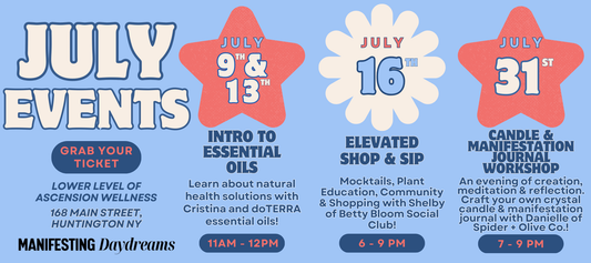 JULY 2024 EVETS + WORKSHOPS