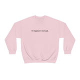 I'm Happiest In Montauk Crewneck Sweatshirt, Long Island New York Shirt, Unique Montauk New York Gift, Montauk Bachelorette Pullover, Long Island Small Business, Long Island Summer Vacation, Best Long Island Sweatshirt, Manifesting Daydreams