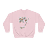 Orange Cheetah Print New York Islanders Crewneck Sweatshirt