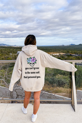 You Can't Grow In The Same Soil That Poisoned You Hoodie, Empowerment Sweatshirt, Self Growth Pullover, Self Love Hooded Sweatshirt, Self Care Gift, Confidence Sweatshirt, Floral Skull Sweatshirt, Flower Skull Hoodie, Growth Sweater, Manifesting Daydreams