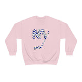 New York Islanders Blue Cheetah Print Logo Crewneck Sweatshirt