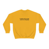 Coffee Vs. Shopping Crewneck Sweatshirt