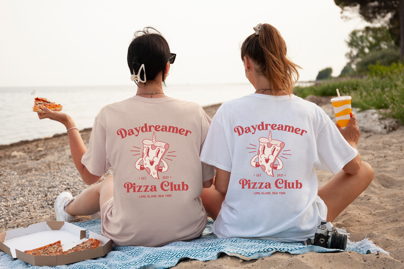 Daydreamer Pizza Club Tee, Cute Pizza Shirt, Pizza Club T-Shirt, Long Island Pizza Shirt, Long Island New York Pizza Crewneck T-Shirt, Daydreamer Shirt, Pizza Club Tee, New York Pizza Club Shirt, Funny Pizza Shirt, New York Pizza Shirt, Daydreamer Shirt, Long Island Pizza T-Shirt, Beach T-Shirt, Summer 2023 Shirt, Manifesting Daydreams 