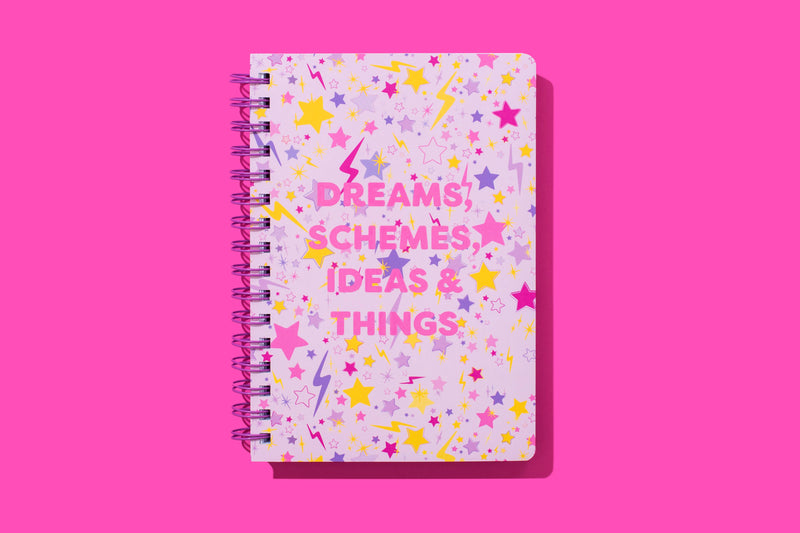 Dreams, Schemes, Ideas & Things Spiral Notebook