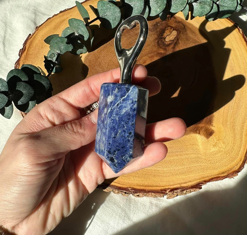 Sodalite Bottle Opener • Intuition, Logic, Clarity, Truth