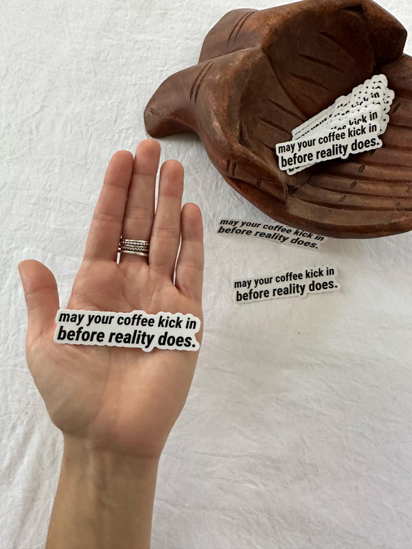 Coffee VS. Reality Sticker