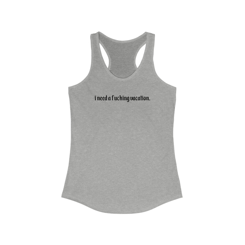 This cheeky and playful tank is perfect for those moments when you're dreaming of sandy beaches, exotic destinations, and the ultimate getaway. It's a playful invitation for others to share their travel stories, exchange destination recommendations, and join in on the anticipation of future adventures. Wear it proudly and watch as it sparks smiles and nods of agreement wherever you go!