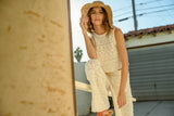 Dobie Ave Crochet Wide Leg Pants