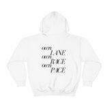 Stride confidently and embrace individuality and self-empowerment. Whether you're breaking barriers or pursuing your passions, wear this empowering hoodie and celebrate your unique journey as you navigate life at your own rhythm. Own your path and embrace the power of being yourself!