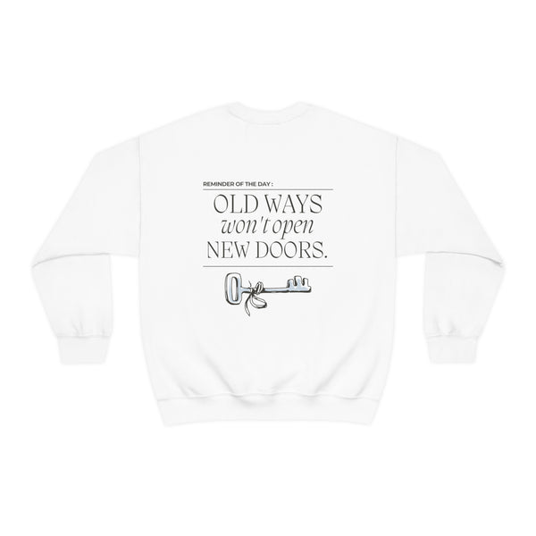 Step into a world of endless possibilities - This inspiring and motivational pullover encourages you to embrace change and open yourself to new opportunities. Whether you're facing challenges or seeking personal growth, let this sweatshirt be a reminder that transformation starts with breaking free from the past. Embrace a fresh perspective and seize the chance to create a brighter future!