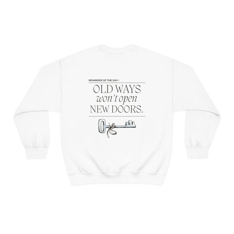 Step into a world of endless possibilities - This inspiring and motivational pullover encourages you to embrace change and open yourself to new opportunities. Whether you're facing challenges or seeking personal growth, let this sweatshirt be a reminder that transformation starts with breaking free from the past. Embrace a fresh perspective and seize the chance to create a brighter future!