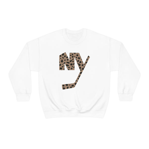 Brown Cheetah Print New York Islanders Sweatshirt