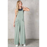 Flower Hill Cotton Jumpsuit • Sage