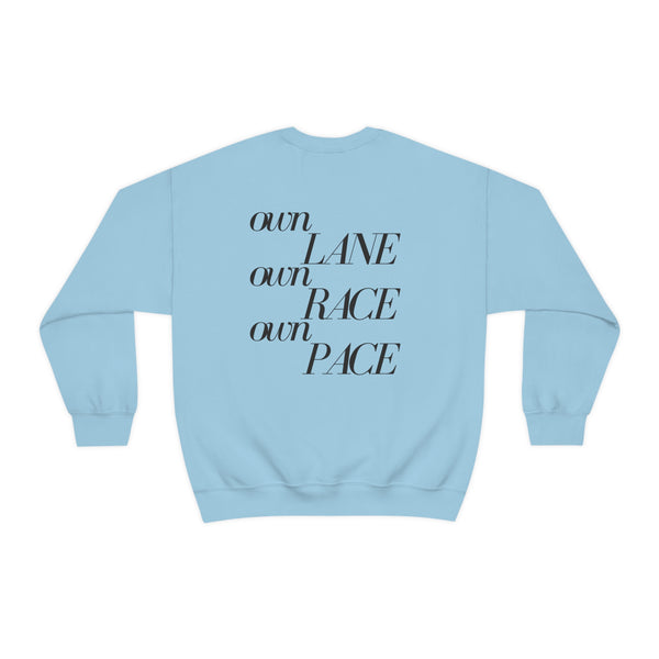 Stride confidently and embrace individuality and self-empowerment. Whether you're breaking barriers or pursuing your passions, wear this empowering sweatshirt and celebrate your unique journey as you navigate life at your own rhythm. Own your path and embrace the power of being yourself!