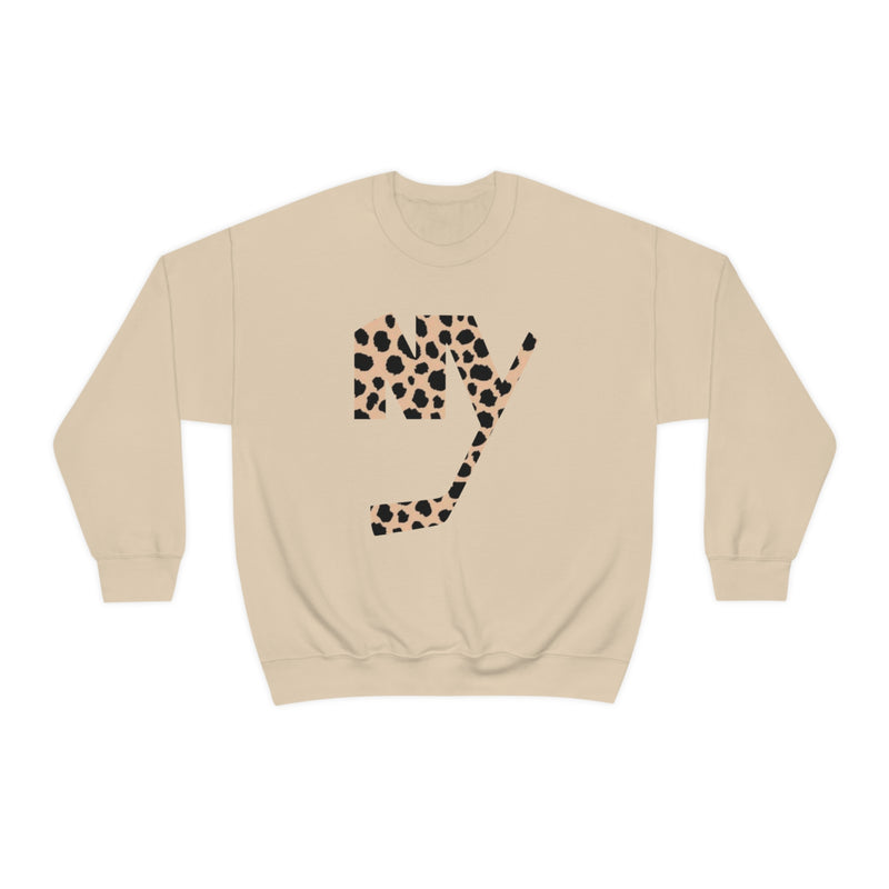 New York Islanders Cheetah Print Logo Crewneck Sweatshirt