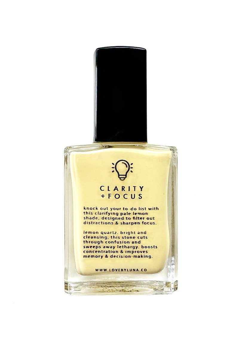 Clarity + Focus Nail Polish • Lemon Quartz