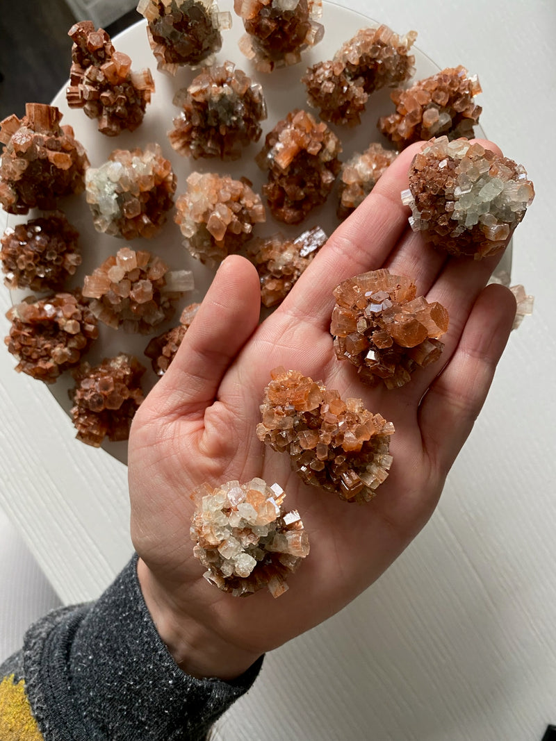 Red Aragonite Star • Expansion, Cleansing, Grounding