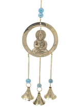 Buddha Brass Beaded Wind Chime With Bells