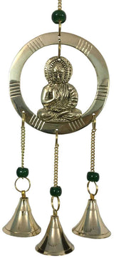 Buddha Brass Beaded Wind Chime With Bells