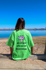 You Can't Grow In The Same Soil That Poisoned You Tee, Empowerment Shirt, Self Growth T-Shirt, Self Love Tee, Self Care Gift, Confidence Shirt, Floral Skull T-Shirt, Flower Skull Shirt, Growth Tee, Manifesting Daydreams