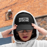 Elevate your look and mindset - this empowering hat is the perfect accessory for the dreamers and achievers who like to wear their aspirations with pride!  Let your imagination soar as you wear this hat, symbolizing your commitment to turning dreams into reality. Manifest your goals and vision with confidence, and let the world know you're on a journey of success!
