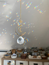 The Celestial Sun Light Catcher - a mesmerizing fusion of celestial beauty and radiant illumination. Designed to bring the enchantment of the cosmos into your living space, this stunning light catcher is a true celestial marvel.
