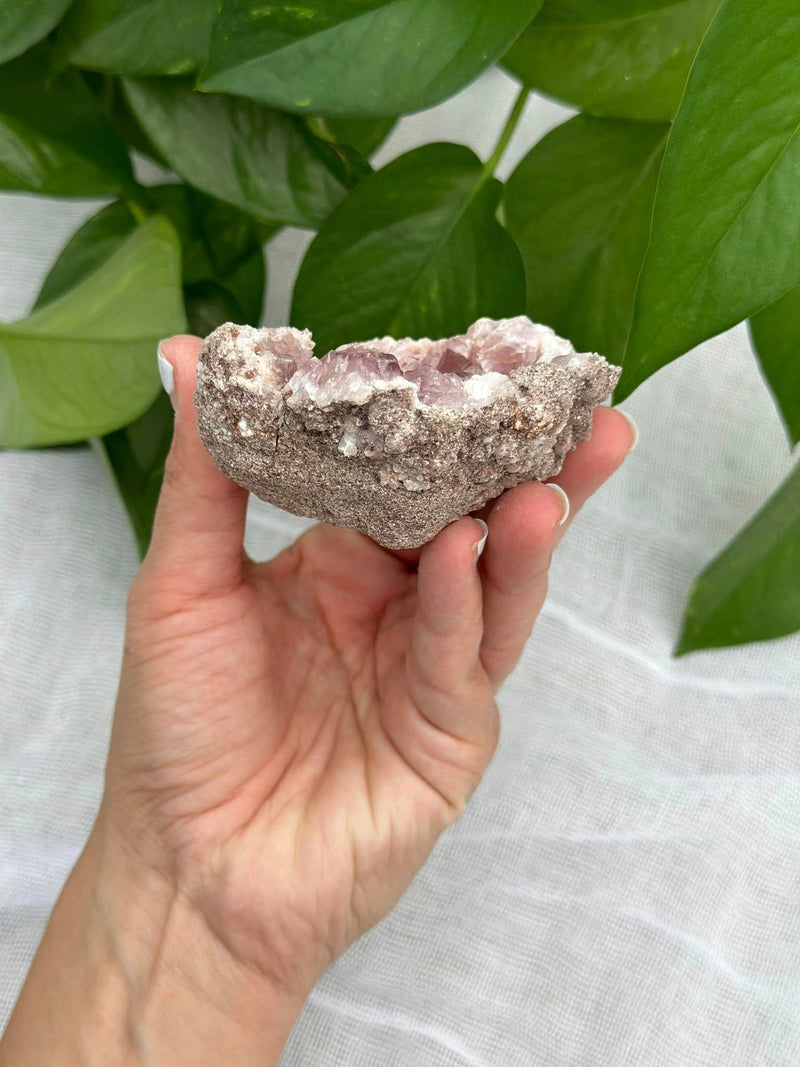 Pink Amethyst Cluster #2 • Love, Positivity, Emotional Healing