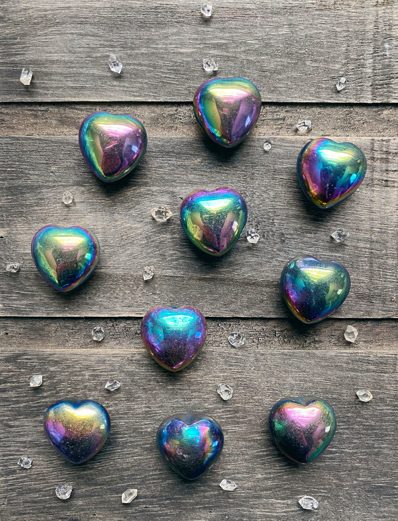 Titanium Aura Heart • Manifestation, Intuitive Development, Psychic Protection