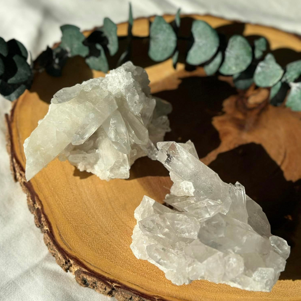 Large Clear Quartz Cluster • Clarity, Transformation, Amplification