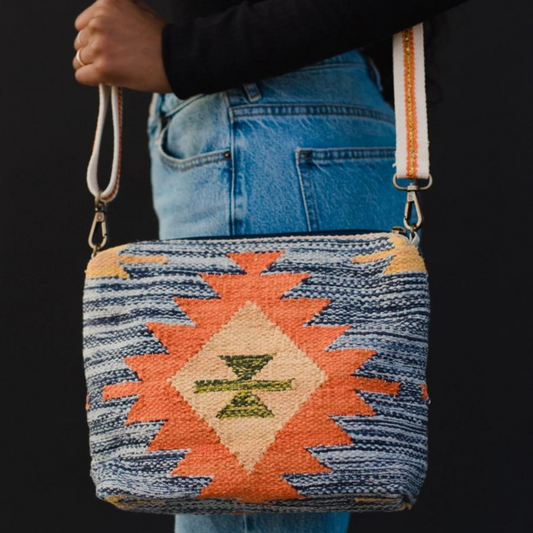 Gold Star Aztec Crossbody Bag