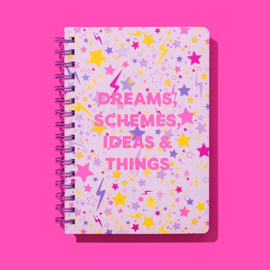 Dreams, Schemes, Ideas & Things Spiral Notebook