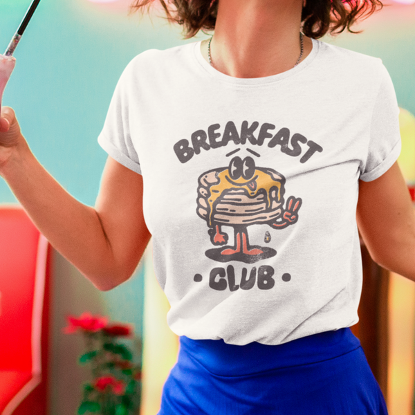 Breakfast Club T-Shirt, Pancakes Cartoon Shirt, Retro Cartoon Tee, Vintage Cartoon T-Shirt, Cute Brunch Shirt, Matching Bachelorette Shirts, Summer 2023 T-Shirt, Best Vintage Shirts, Manifesting Daydreams