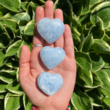 Blue Calcite Heart • Emotional Release, Tranquility, Inspiration, Calming