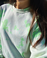 Lime Manifesting Sweatshirt - Tie Dye Clothing | Manifesting Daydreams