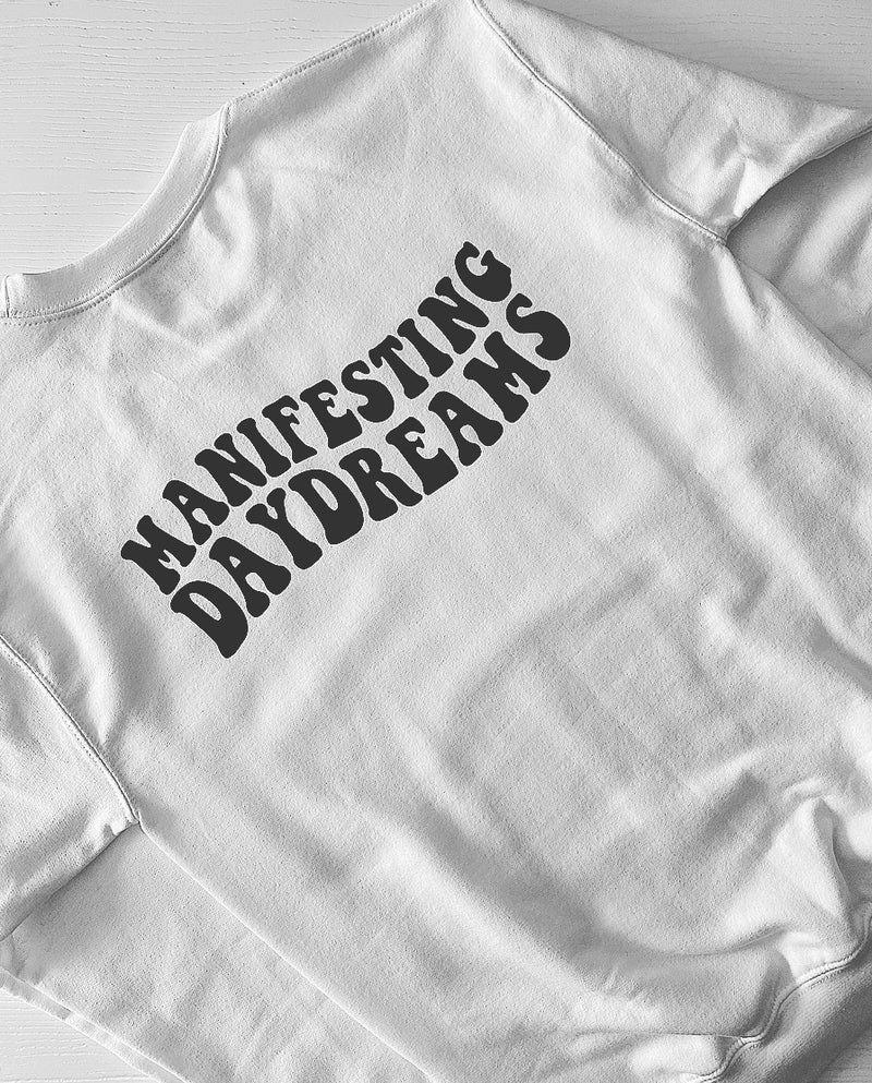Groovy Daydreams Sweatshirt - Black And White Shirt | Manifesting Daydream