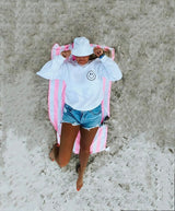 Groovy Manifesting Daydreams Smiley Face Crewneck Sweatshirt | Preppy Pullover | Beach Crewneck | Manifesting Daydreams