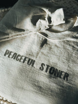 Peaceful Stoner Crewneck Sweatshirt, Retro Unisex Cannabis Shirt, Vintage Distressed Sweatshirt, Funny Yoga Shirt, Retro Marijuana Shirt, Manifesting Daydreams