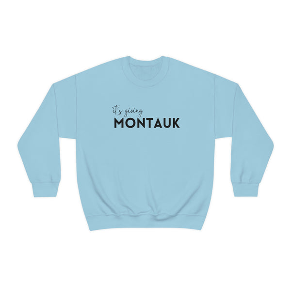 It's Giving Montauk Crewneck Sweatshirt, Unique Montauk New York Pullover, Montauk Long Island Sweater, Retro Montauk Shirt, Unique Montauk Gift, Montauk Boutique Sweatshirt, Montauk Bachelorette T-Shirt, Montauk Beach Vacation Shirt, Manifesting Daydreams
