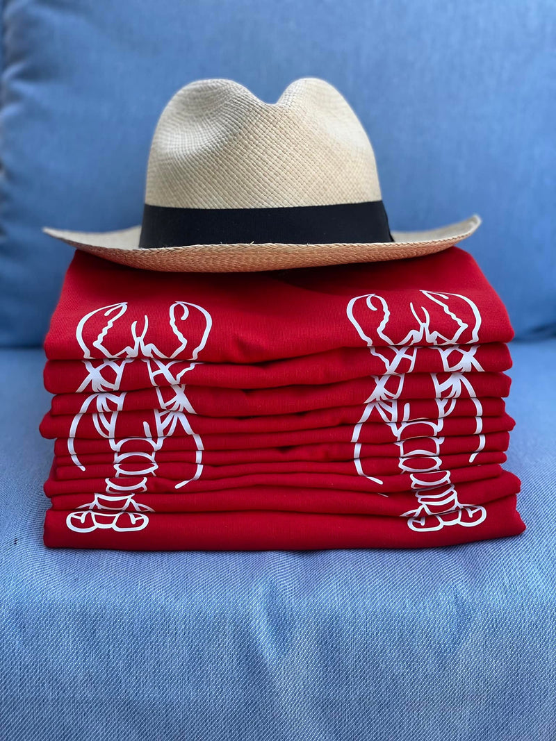 Double Lobster Crop Top T-Shirt | Crop Top Tee | Best Crop Tops | Red Crop Top | Lobster Boobs Tee | Bachelorette T-Shirts | Maine Lobster Shirt | Long Island Lobster Shirt | Manifesting Daydreams